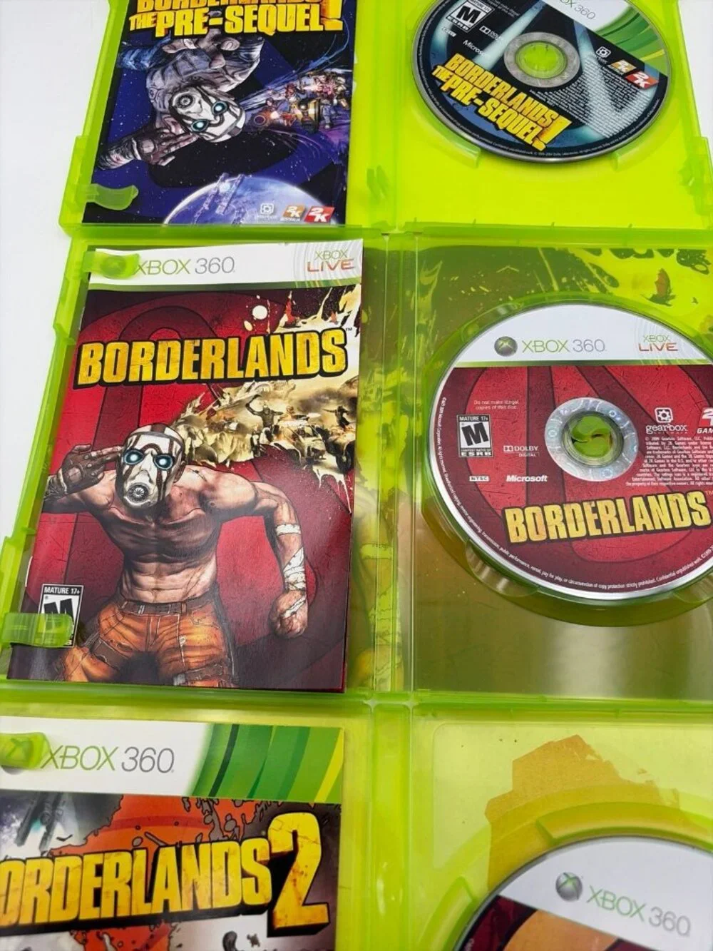 Borderlands & Borderlands 2 & The Pre-Sequel! Microsoft Xbox 360 CIB Tested